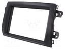 Radio mounting frame; Fiat; 2 DIN; black
