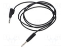 Test lead; 60VDC; 30VAC; 6A; banana plug with axial socket 2mm