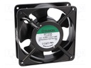 Fan: AC; axial; 115VAC; 120x120x38mm; 122m3/h; 37dBA; ball bearing