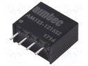 Converter: DC/DC; 1W; Uin: 10.8÷13.2V; 15VDC; Iout: 67mA; SIP4; 1.5g