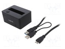 Device: docking station; V: USB 1.1,USB 2.0,USB 3.0; black