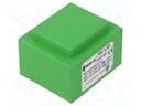 Transformer: encapsulated; 4.5VA; 230VAC; 6V; 6V; 375mA; 375mA; IP00