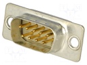 D-Sub; PIN: 9; plug; male; turned contacts; soldering