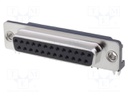 D-Sub; PIN: 25; socket; female; 4,2mm standard; Locking: screws