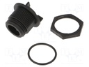 Connector: circular; socket; male; PIN: 4; w/o contacts; IP68; 125V
