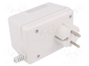 Enclosure: for power supplies; vented; X: 65mm; Y: 92mm; Z: 57mm; ABS