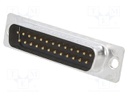 25 Plug Solder Cup, Gold Flash