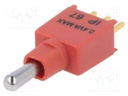 Switch: toggle; Pos: 3; SPDT; ON-OFF-ON; 0.4A/20VDC; Leads: flat pin