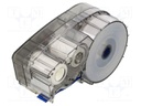 Tape; 9.53mm; 6.4m; blue; Character colour: white; self-adhesive