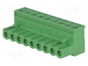 Pluggable terminal block; 5mm; ways: 9; straight; plug; female