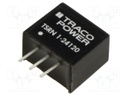Converter: DC/DC; Uin: 13.5÷42V; 12VDC; Iout: 1A; SIP3; 1.9g; 696kHz