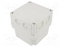 Enclosure: multipurpose; X: 130mm; Y: 130mm; Z: 125mm; MNX; grey; IK08