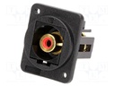 Coupler; RCA socket,both sides; Case: XLR standard; 19x24mm
