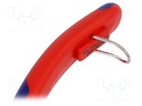 Pliers; for gripping and cutting,half-rounded nose