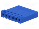 Plug; wire-board; female; PIN: 6; w/o contacts; 2.54mm; for cable