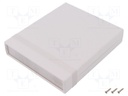Enclosure: with panel; 1598; X: 154mm; Y: 36mm; Z: 179mm; ABS; grey