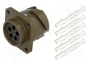 Connector: circular; VG95234; socket; female; PIN: 5; with contacts