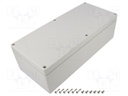 Enclosure: multipurpose; X: 150mm; Y: 340mm; Z: 101mm; EURONORD; grey