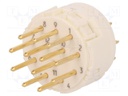 Connector: M23; PIN: 12; male; soldering; 200V; 8A; Series: Han M23