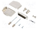 D-Sub; PIN: 25; male; shielded,metalized; straight; screw terminal