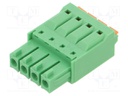 Connector: pluggable terminal block; plug; female; straight; 5.5A