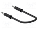Test lead; 60VDC; 30VAC; 6A; banana plug 2mm,both sides; Len: 0.5m
