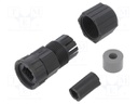 RJ45 housing; Locking: threaded joint,internal thread; 5÷6.5mm