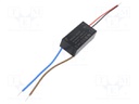 Converter: AC/DC; 6W; Uout: 12VDC; Iout: 500mA; 78%; Mounting: cables