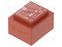 Transformer: encapsulated; 1VA; 230VAC; 18V; 18V; 28mA; 28mA