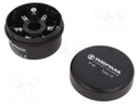 Signallers accessories: base; Colour: black; Ø70x26.5mm