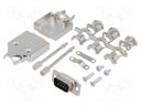 D-Sub; PIN: 9; plug; male; stamped and formed contacts; straight
