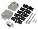 D-Sub HD; PIN: 15; plug; female; soldering; for cable; black