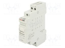 Relay: installation; bistable; NC + NO; Ucoil: 12VDC; Mounting: DIN