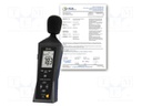 Meter: sound level; LCD; 4 digit; Sound level: 30÷130dB; 335g; IP20
