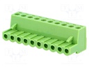 Pluggable terminal block; 5.08mm; ways: 10; straight; plug; female
