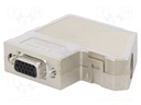 D-Sub HD; PIN: 15; plug; female; Locking: latch; angled 55°; 48V