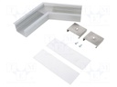 Connector 120°; silver; aluminium; Application: VARIO30-07