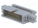 Plug; IDC; male; PIN: 14; with holder; IDC; for ribbon cable; 1.27mm