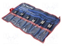 Kit: pliers; Pcs: 6; for circlip; case
