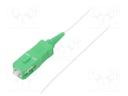 Optic fiber pigtail; SC/APC; 1m; LSZH; Optical fiber: 9/125um