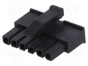 Plug; wire-wire; female; Micro MATE-N-LOK; 3mm; PIN: 6; for cable