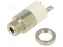 Socket; Jack 2,5mm; female; stereo; ways: 3; straight; soldering