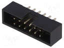 Socket; IDC; male; PIN: 12; straight; THT; gold-plated; 2mm