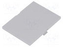 Front panel; without frame,with holder; grey