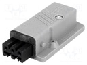 Connector: rectangular; ST; socket; female; PIN: 3; tinned; IP54; 16A