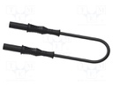 Test lead; 36A; insulated; Len: 2m; black; Cond.cross sec: 2.5mm2