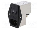 Connector: AC supply; socket; male; 1A; 250VAC; IEC 60320; -25÷85°C
