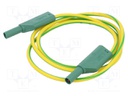 Test lead; 32A; banana plug with axial socket 4mm,both sides