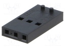 Plug; wire-board; female; C-Grid III; 2.54mm; PIN: 3; w/o contacts