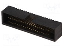 Socket; IDC; male; PIN: 40; straight; THT; gold flash